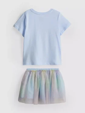 1-9 jaar | Disney-prinsessen T-shirt en tutu-rokje set