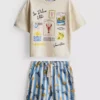 1-9 jaar | Dolce Vita T-shirt met print en shorts set