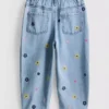 1-9 jaar | geborduurde mom-Jeans