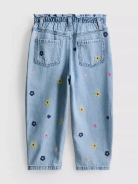 1-9 jaar | geborduurde mom-Jeans