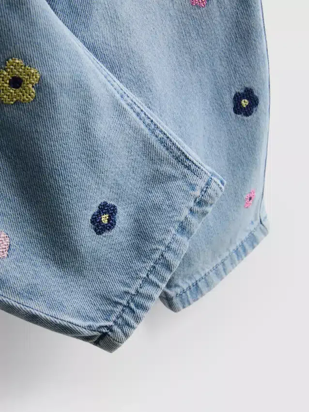 1-9 jaar | geborduurde mom-Jeans