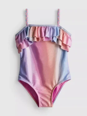 1-9 jaar | Ombra glitterzwempak met ruches