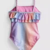 1-9 jaar | Ombra glitterzwempak met ruches