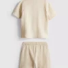 1-9 jaar | set bestaande uit een poloshirt met textuur en een korte broek