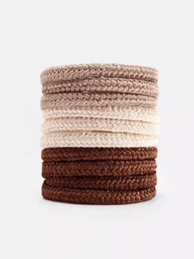 10-pack dikke haarelastiekjes