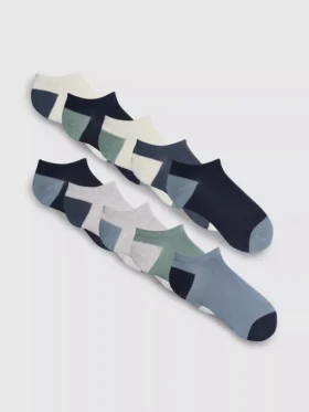 10-pack sneaker sokken met platte naad