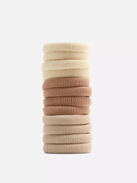 12-pack stoffen haarelastiekjes