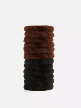 12-pack stoffen haarelastiekjes