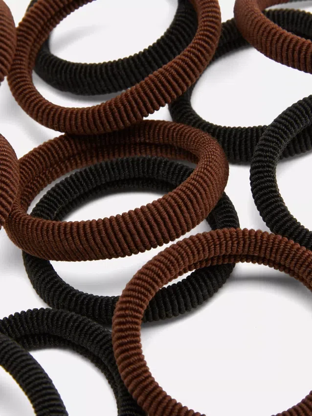 12-pack stoffen haarelastiekjes