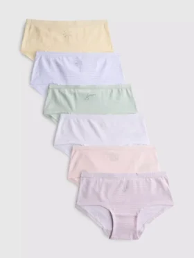 2-15 jaar | 6-pack hipster-slipjes met strandprint