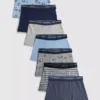 2-15 jaar | 7-delige set voetbalshorts met print