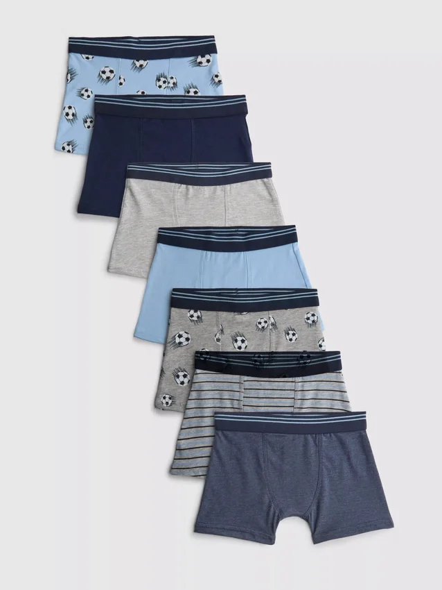 2-15 jaar | 7-delige set voetbalshorts met print
