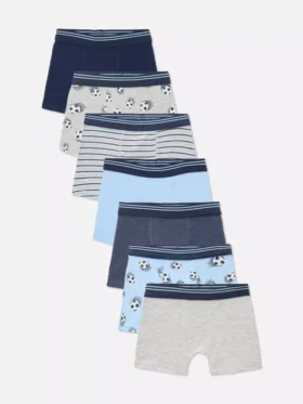 2-15 jaar | 7-delige set voetbalshorts met print