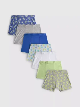 2-15 jaar | 7-pack zwembroekjes met palmboomprint