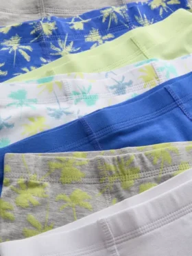 2-15 jaar | 7-pack zwembroekjes met palmboomprint
