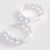 2-pack armbanden van gesmolten metaal