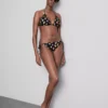 2-pack bedrukte driehoekige bikinitop