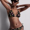 2-pack bedrukte driehoekige bikinitop