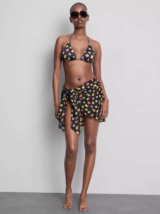 2-pack bedrukte mini-sarongs