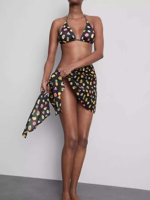 2-pack bedrukte mini-sarongs