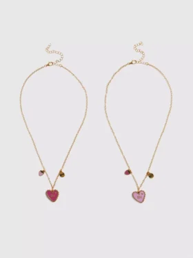 2-pack BFF-hartkettingen