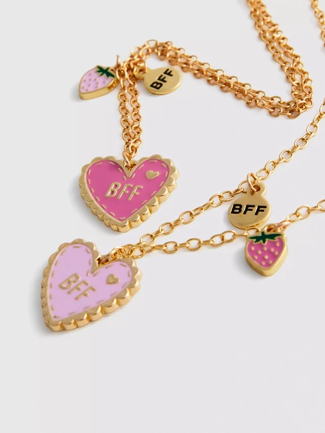 2-pack BFF-hartkettingen