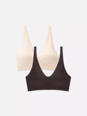 2-pack boterzachte naadloze Bh's