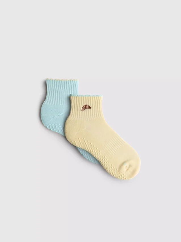 2-pack croissant-yogasokken
