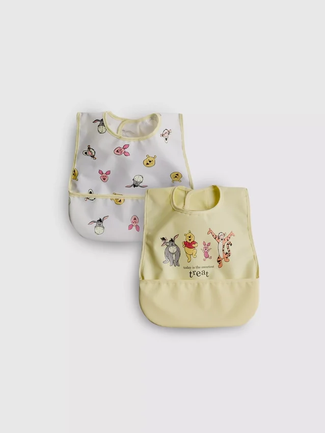 2-pack Disney Winnie de Poeh-slabbetjes