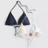2-pack driehoekige bikinitopjes