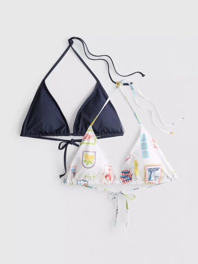 2-pack driehoekige bikinitopjes