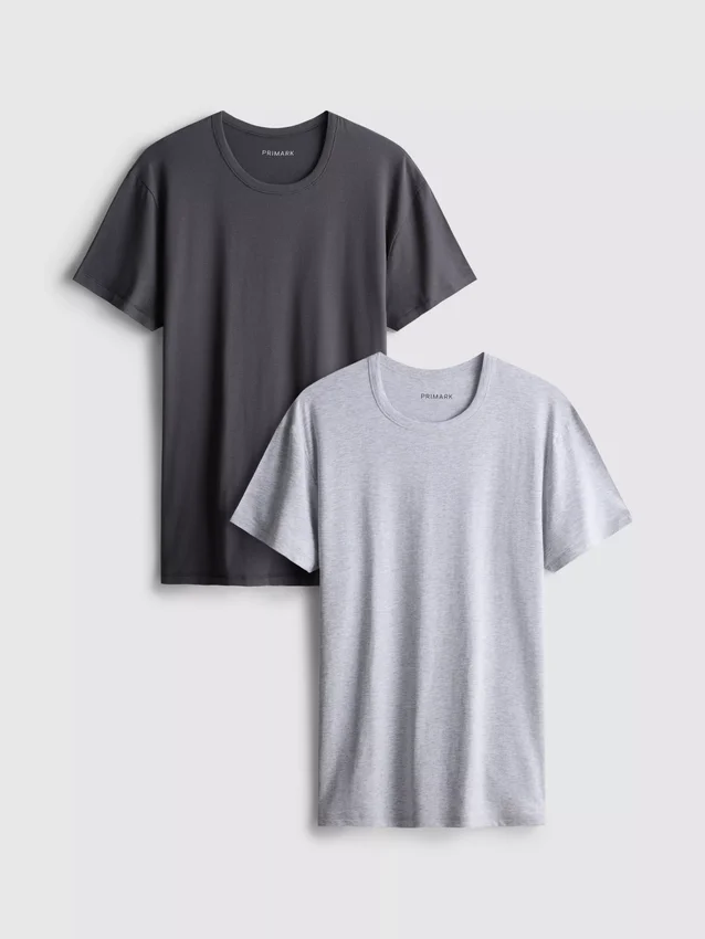 2-pack Essential T-shirt met korte mouwen
