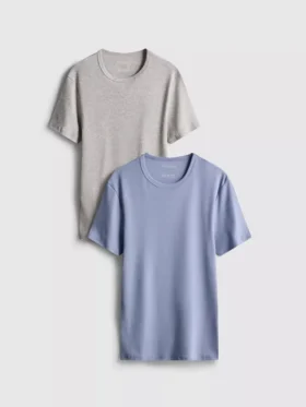 2-pack geribde overhemden