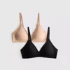 2-pack gladmakende driehoekige Shapewear-bh