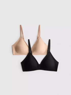 2-pack gladmakende driehoekige Shapewear-bh