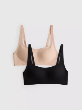 2-pack gladmakende Shapewear crop top