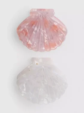 2-pack haarspeldjes in schelpvorm