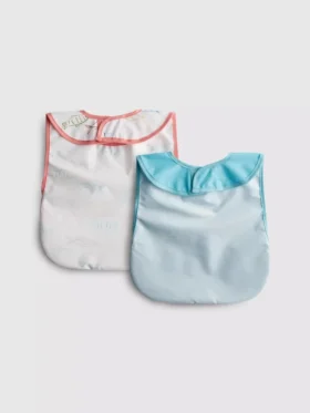 2-pack omwikkelbare slabbetjes