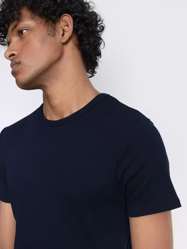 2-pack overhemden met korte mouwen en geribbelde textuur