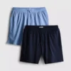2-pack pyjamashorts met trekkoord