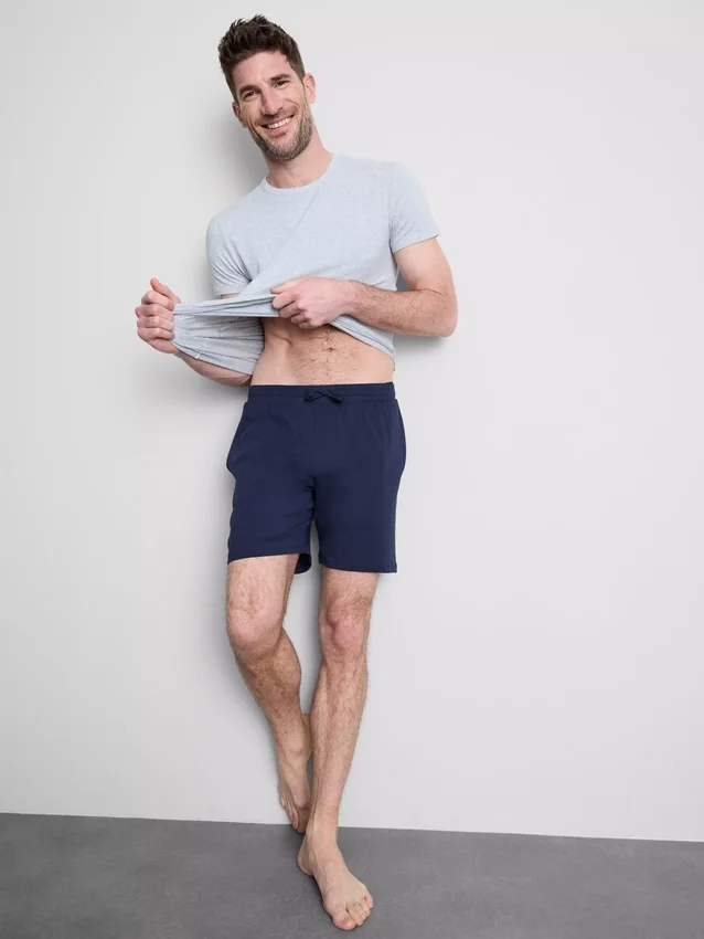 2-pack pyjamashorts met trekkoord