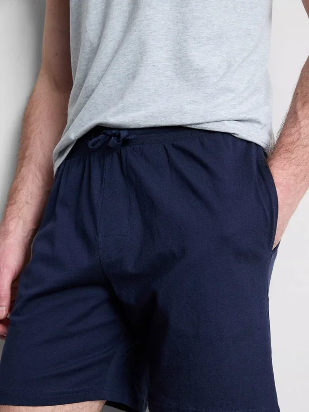 2-pack pyjamashorts met trekkoord