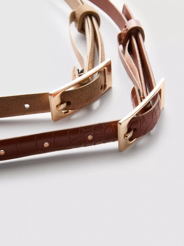 2-pack riemen met gesp