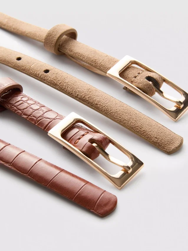 2-pack riemen met gesp