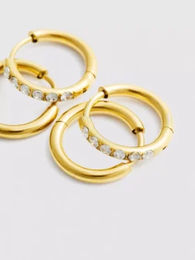 2-pack waterdichte Diamanta-oorringen