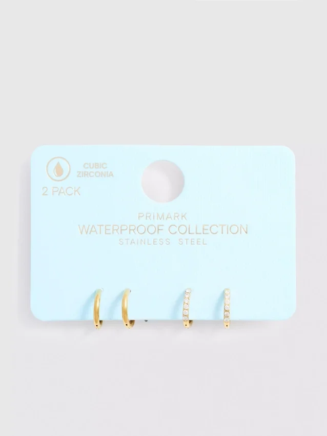 2-pack waterdichte Diamanta-oorringen