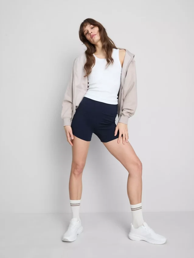 2-pack yogashorts met hoge taille