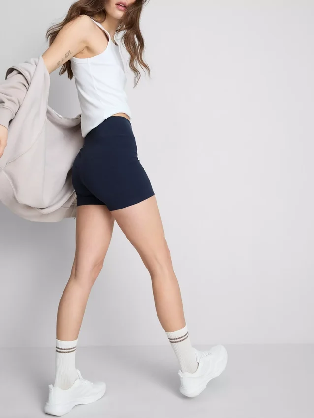 2-pack yogashorts met hoge taille