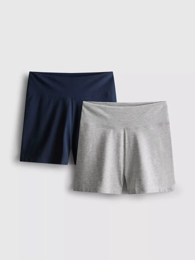 2-pack yogashorts met hoge taille