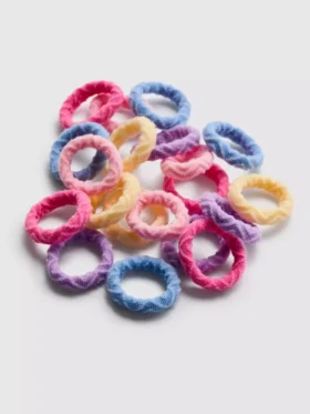 20-pack haarbandjes met textuur